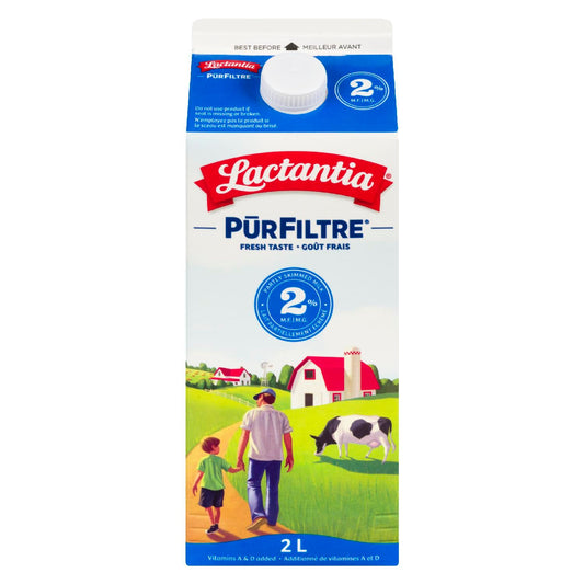 LACTANTIA, PUR FILTRE MILK 2%, 9 X 2 L