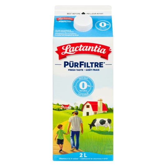 LACTANTIA PUR FILTRE MILK SKIM, 9 X 2 L