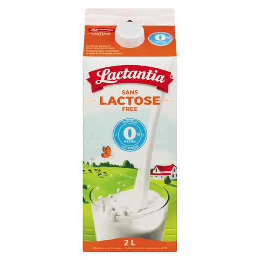 LACTANTIA LACTAID MILK LACTOSE FREE 0%, 9 X 2 L
