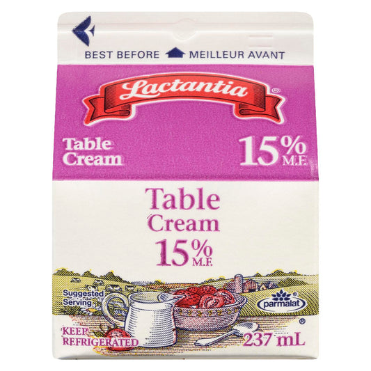 LACTANTIA CREAM TABLE 15%, 28 X 237 ML