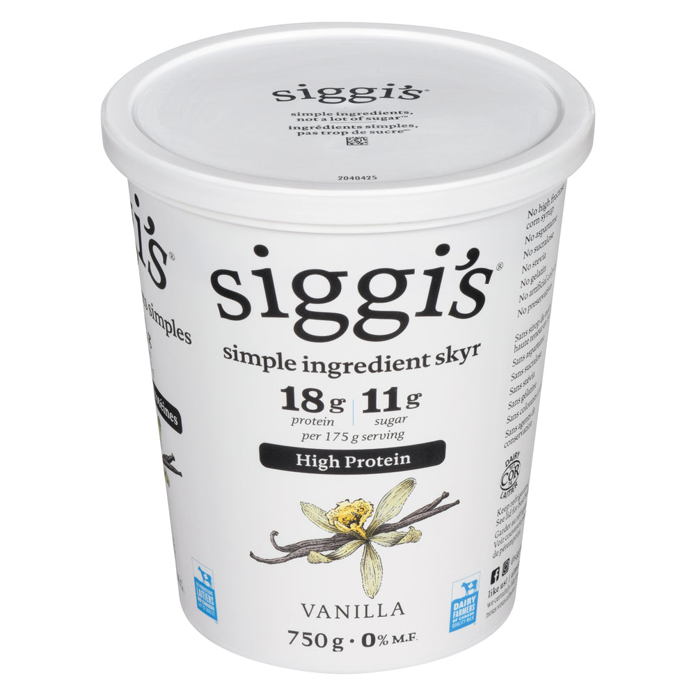 SIGGI'S YOGURT SKYR VANILLA 0%, 6 X 750 G