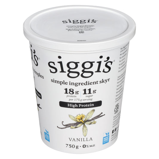 SIGGI'S YOGURT SKYR VANILLA 0%, 6 X 750 G