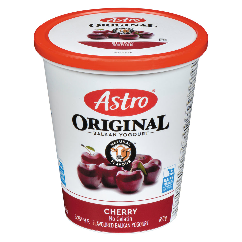 ASTRO YOGURT ORIGINAL CHERRY 6%, 6 X 650 G