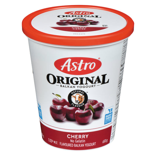 ASTRO YOGURT ORIGINAL CHERRY 6%, 6 X 650 G