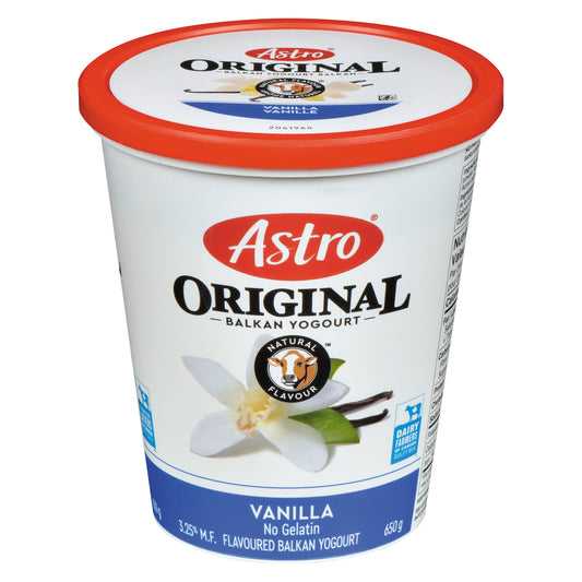 ASTRO YOGURT ORIGINAL BALKAN VANILLA 4%, 6 X 650 G