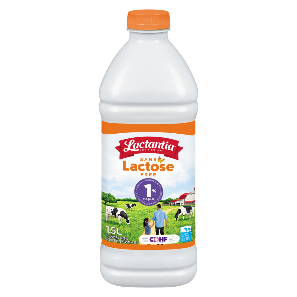 LACTANTIA 1% LACTOSE-FREE MILK PLASTIC, 6 X 1.5 L