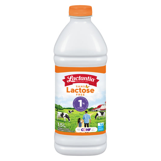 LACTANTIA 1% LACTOSE-FREE MILK PLASTIC, 6 X 1.5 L