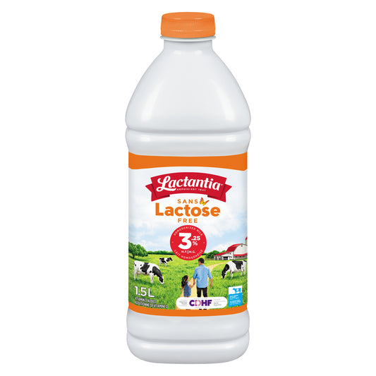 LACTANTIA 3.25% LACTOSE-FREE MILK PLASTIC, 6 X 1.5 L
