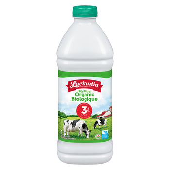 LACTANTIA MILK 3.8% M.F. ORGANIC, 6 X 1.5 L