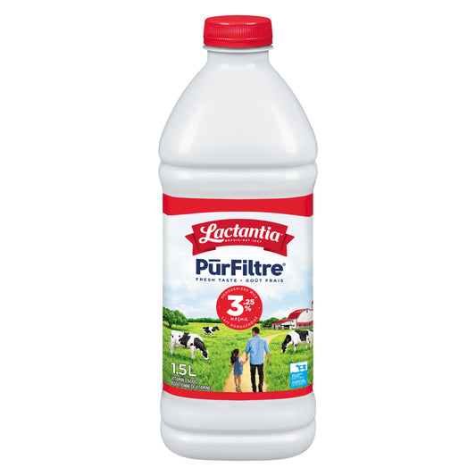 LACTANTIA 3.25% PURFILTRE MILK PLASTIC, 6 X 1.5 L
