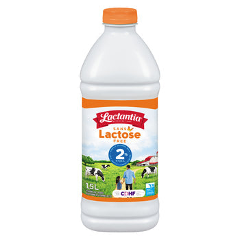 LACTANTIA LACTAID MILK LACTOSE FREE 2%, 6 X 1.5 L