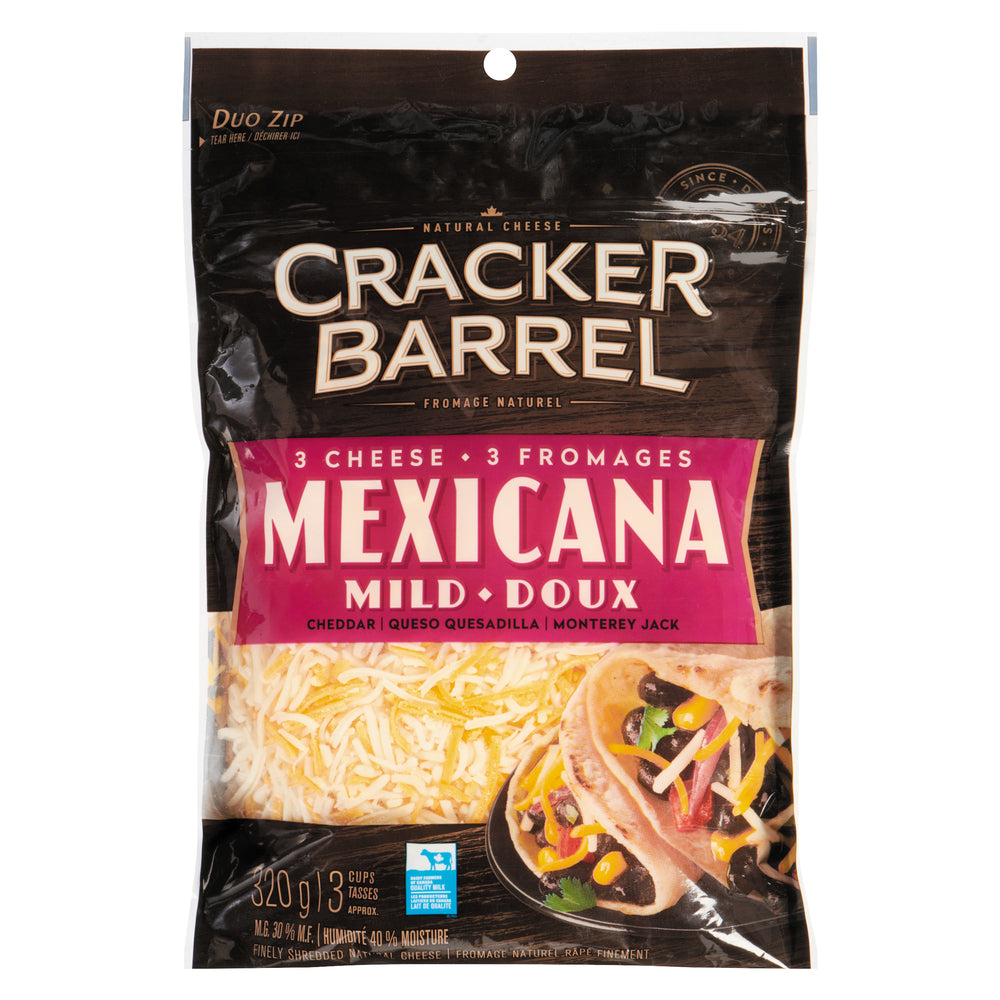 CRACKBAR GRATED 3 MEXICANA CHEESE, 12 X 320 G