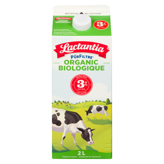 LACTANTIA MILK 3.8% M.F. ORGANIC, 9 X 2 L