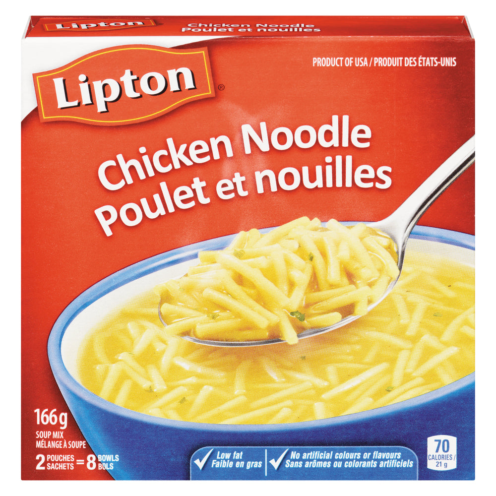LIPTON SOUP CHICKEN NOODLES (2), 24 X 166 G