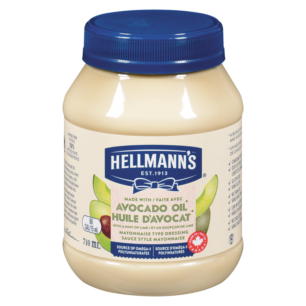 HELLMANN'S AVOCADO LIME MAYONNAISE, 10 X 710 ML