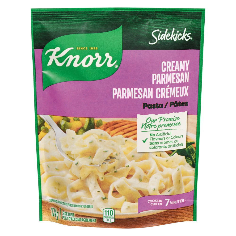 KNORR SIDEKICKS PASTA PARMESAN CREAM, 8 X 124 G