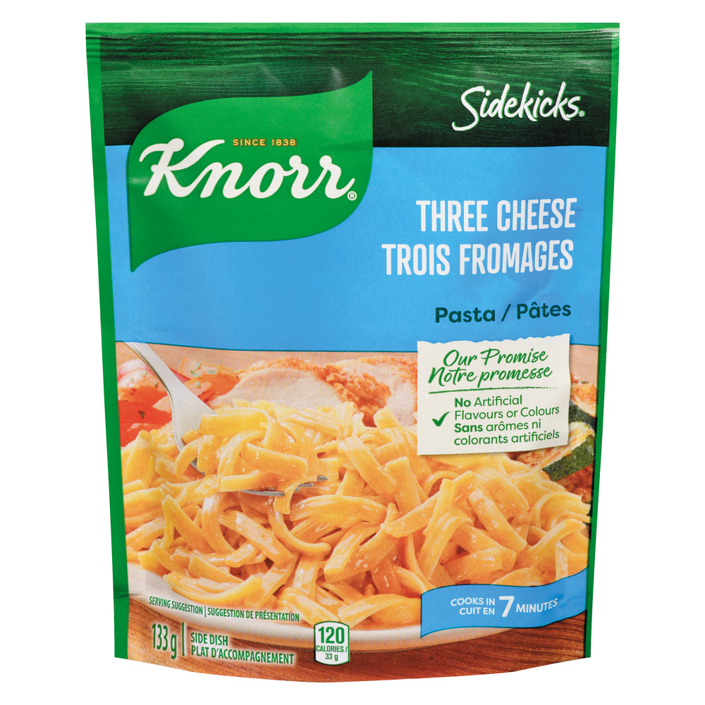 KNORR SIDEKICKS PASTA 3 CHEESES, 8 X 133 G