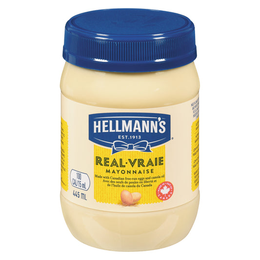 HELLMANN'S REAL MAYONNAISE, 12 X 445 ML