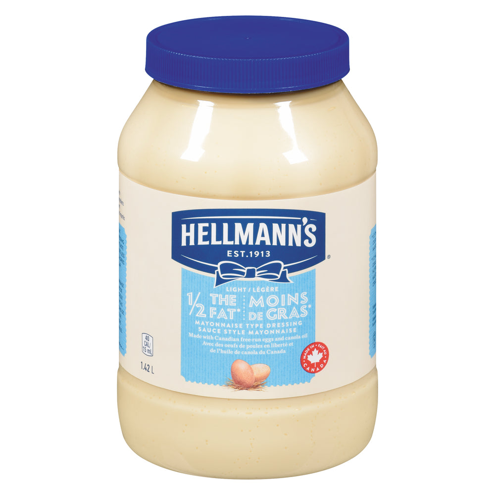 HELLMANN'S HALF-FAT MAYONNAISE, 8 X 1.42 L