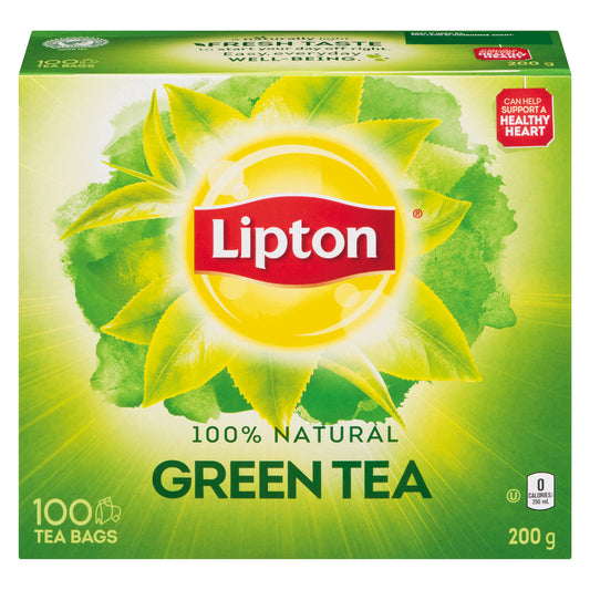 LIPTON GREEN TEA BAG, 12 X 100 UN