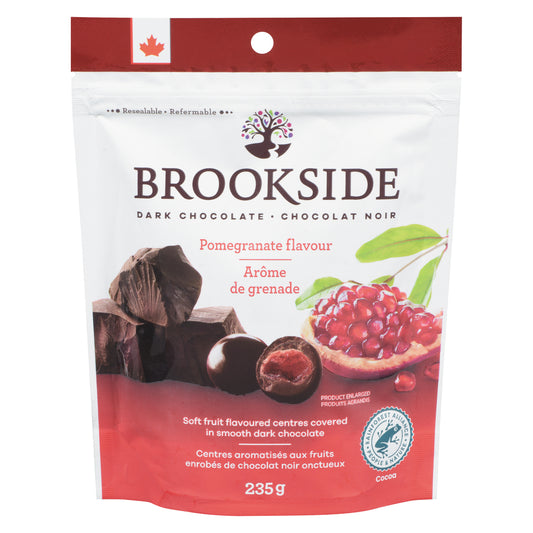 BROOKSIDE DARK CHOCOLATE POMEGRANATE, 12 X 235 G