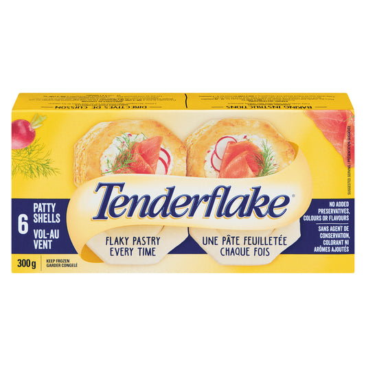 TENDERFLAKE PATTY SHELLS, 12 X 6 X 50 G