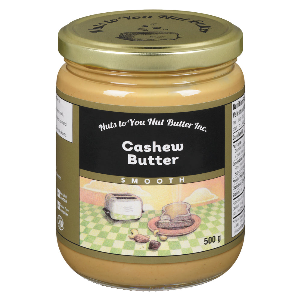 NUTS TO YOU CREAMY CASHEW BUTTER, 12 X 500 G