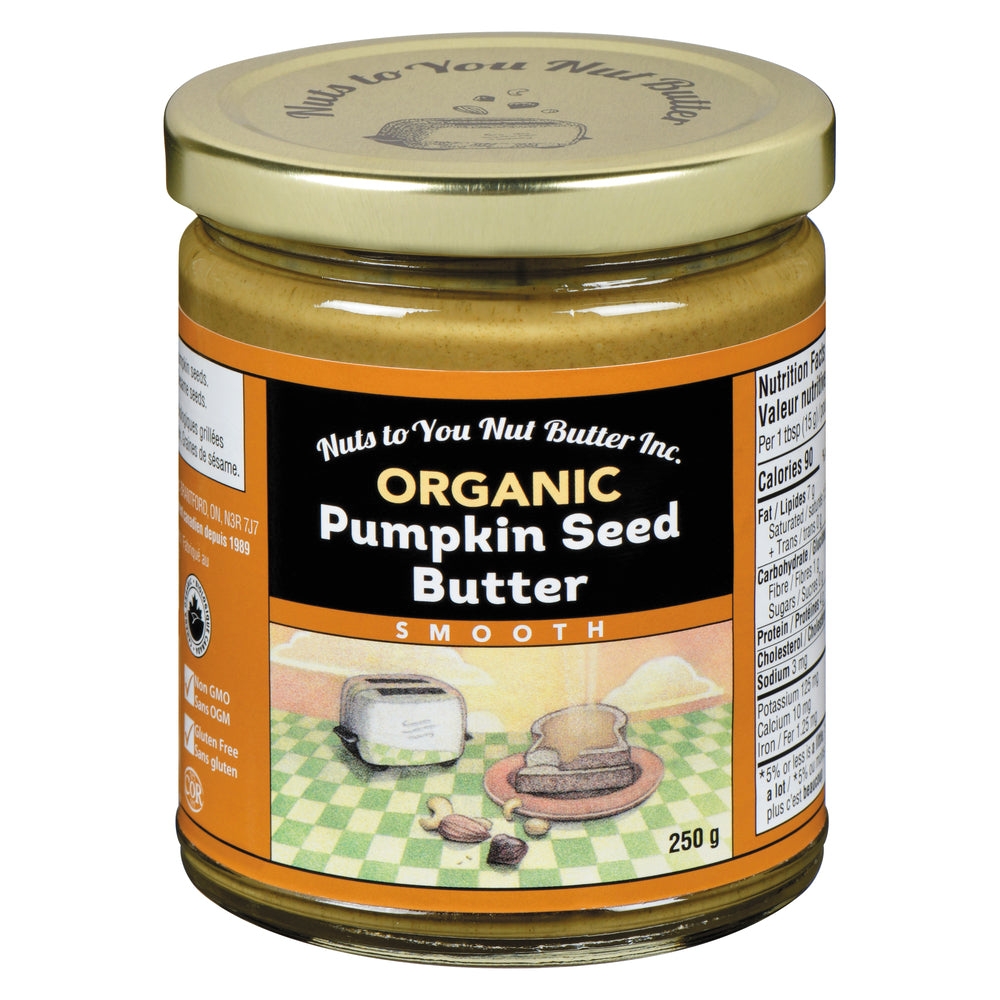 NUTS TO YOU ORGANIC PUMPKIN SEED BUTTER, 12 X 250 G