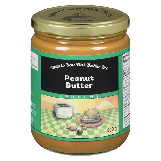NUTS TO YOU CRUNCHY PEANUT BUTTER, 12 X 500 G