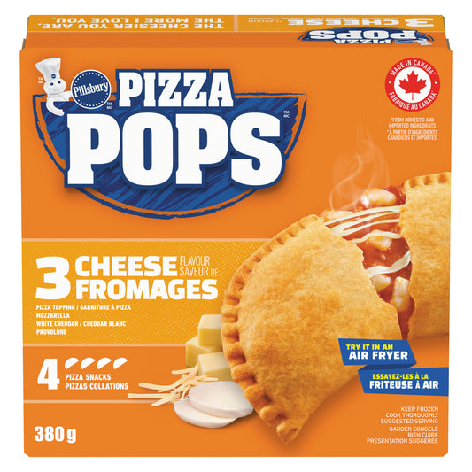 PILLSBURY PIZZA POPS 3 CHEESE FLAVOR, 12 X 380 G