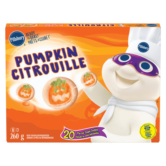 PILLSBURY HALLOWEEN PUMPKIN COOKIES, 12 X 260 G