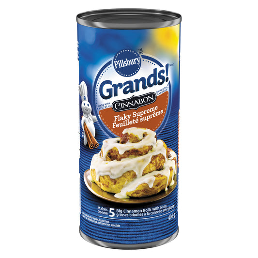 GRAND FLAKY SUPREME CINNAMON ROLLS, 12 X 496 G