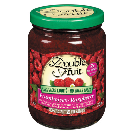 DOUBLEFRUIT RASPBERRY UNSUGARED SPREAD, 12 X 375 ML