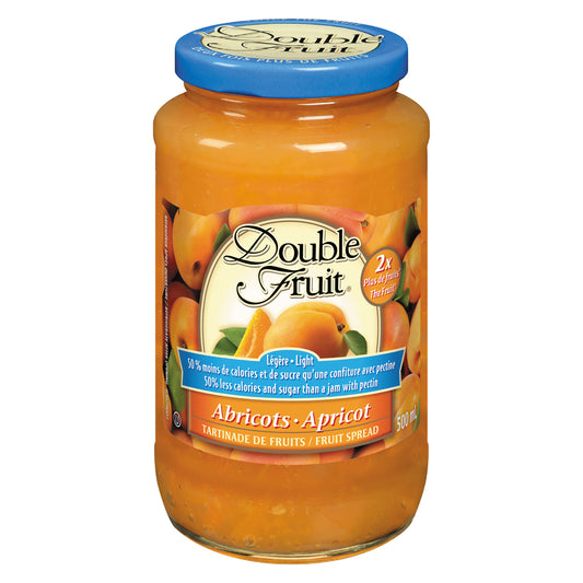 DOUBLEFRUIT ULTRA LIGHT APRICOT SPREAD, 12 X 500 ML