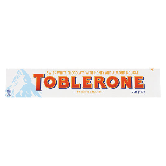 TOBLERONE WHITE CHOCOLATE, 10 X 360 G