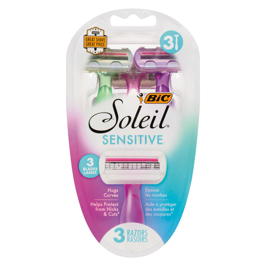 BIC SOLEIL RAZOR SOL GLOW EMB3, 6 X 3 UN