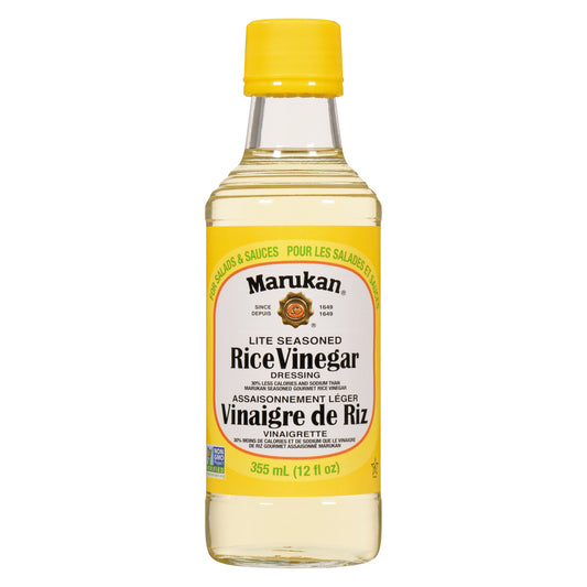 MARUKAN LIGHT RICE VINEGAR, 6 X 355 ML