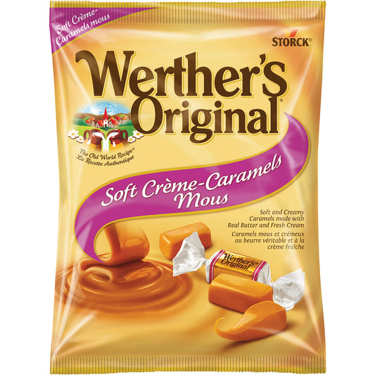 WERTHER'S ORIGINAL CARAMEL CREAM ORIGINAL, 12 X 128 G