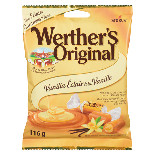 WERTHER'S SOFT ECLAIRS VANILLA, 12 X 116 G