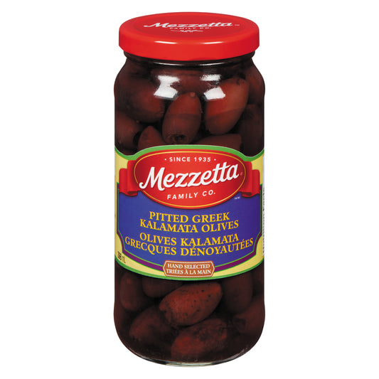 MEZZETTA KALAMATA OLIVES, 6 X 398 ML