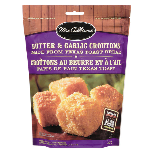 MRS. CUBBISON'S GARLIC BUTTER CROUTONS, 8 X 142 G