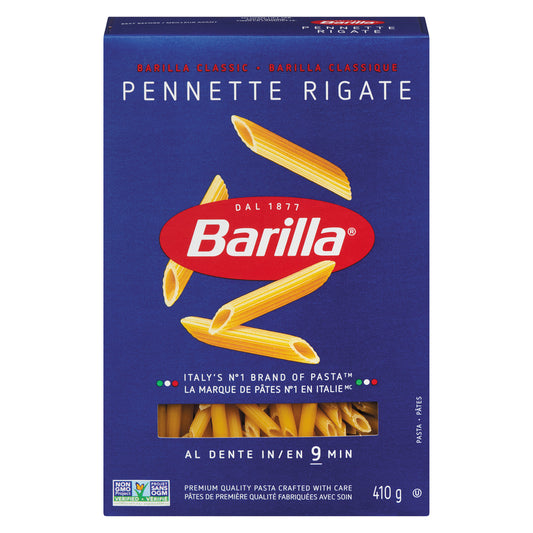 BARILLA PASTA PENNETTE RIGATE, 16 X 410 G
