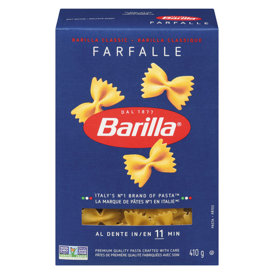 BARILLA PASTA FARFALLE, 12 X 410 G