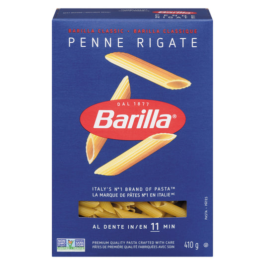 BARILLA PASTA PENNE RIGATE, 12 X 410 G