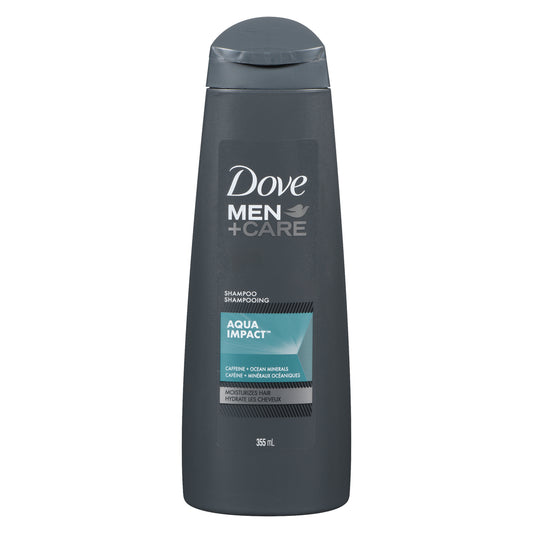 DOVE MEN SHAMPOO AQUA IMPACT, 6 X 355 ML