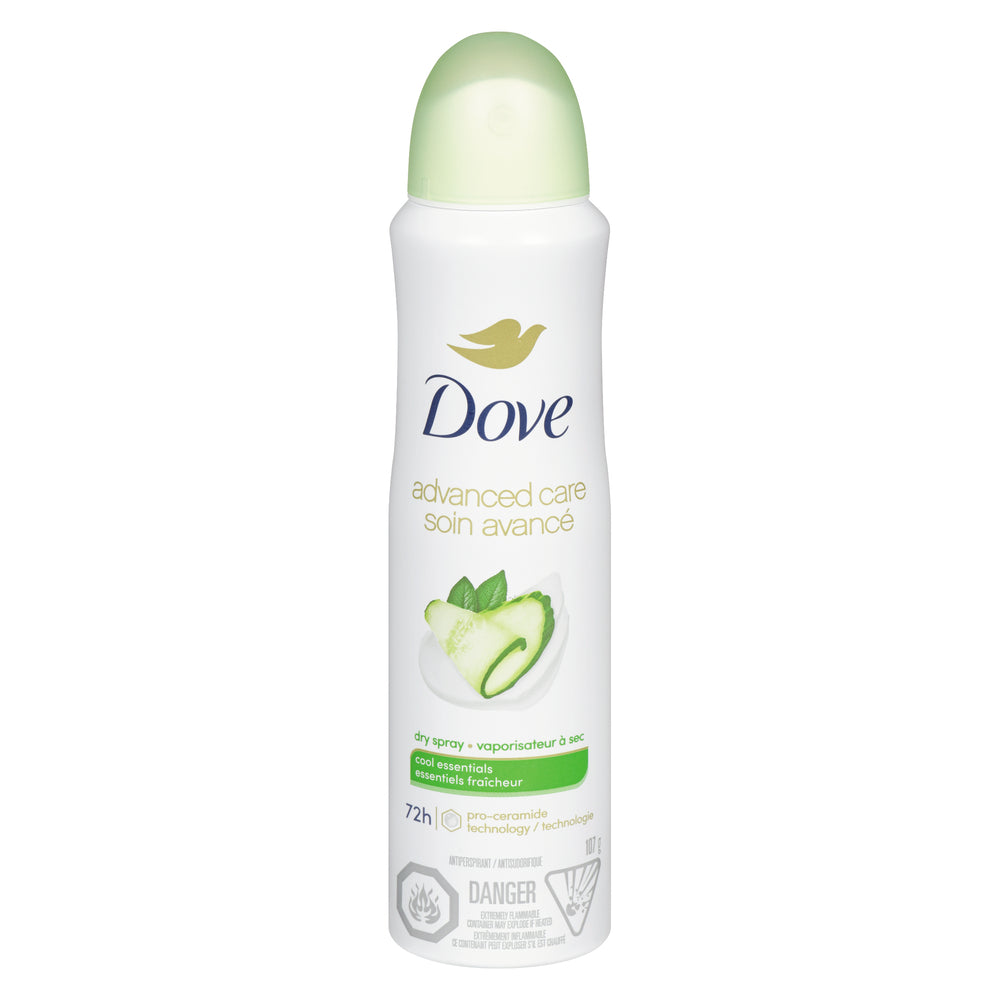 DOVE COOL ESSENTIALS DEODORANT STICK, 3 X 107 G