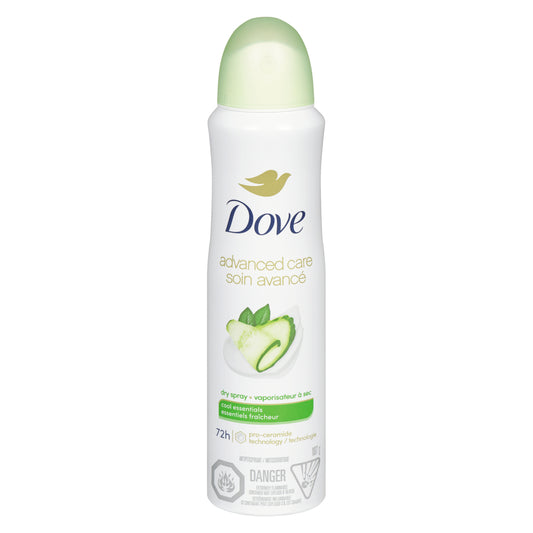 DOVE COOL ESSENTIALS DEODORANT STICK, 3 X 107 G