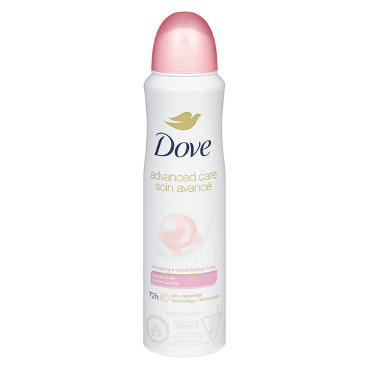 DOVE BEAUTY FINISH ANTI-PERSPIRANT SPRAY, 3 X 107 G