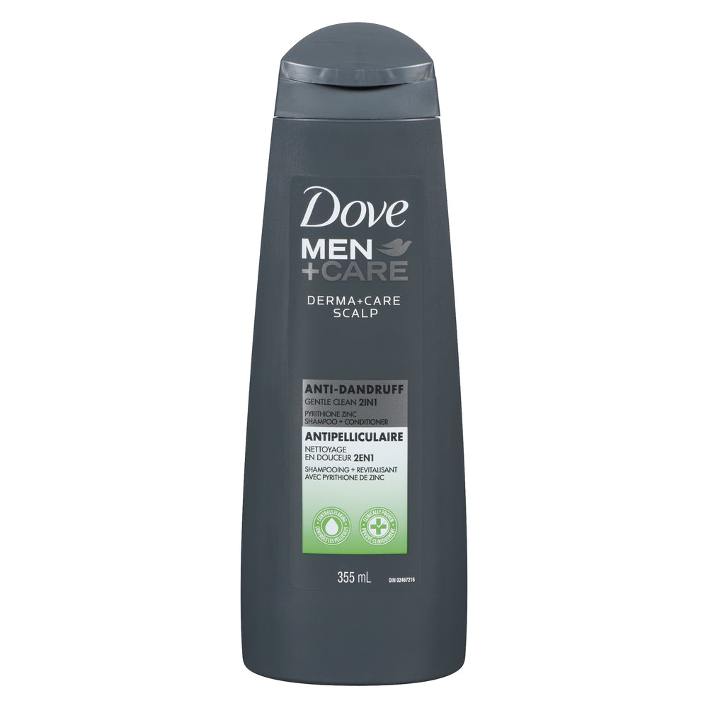 DOVE MEN SHAMPOO ANTI-DANDRUFF, 6 X 355 ML