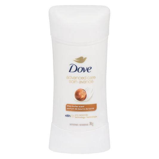 DOVE SHEA BUTTER DEODORANT, 6 X 74 G